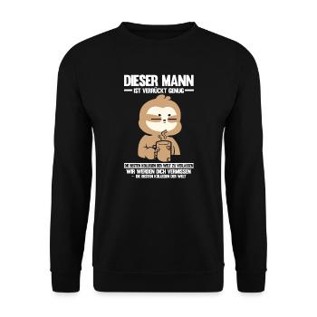 Abschied Kollegin Abschiedsparty Geschenk - Unisex Pullover - Schwarz - Vorne - Alina (178cm) & Michal (187cm)