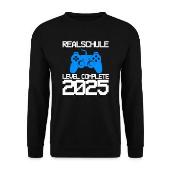 Realschule Ausbildung Realschule beendet Geschenk - Unisex Pullover - Schwarz - Vorne - Alina (178cm) & Michal (187cm)