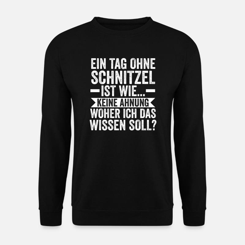 Schnitzel Wiener Wiener Geschenk - Unisex Pullover - Schwarz