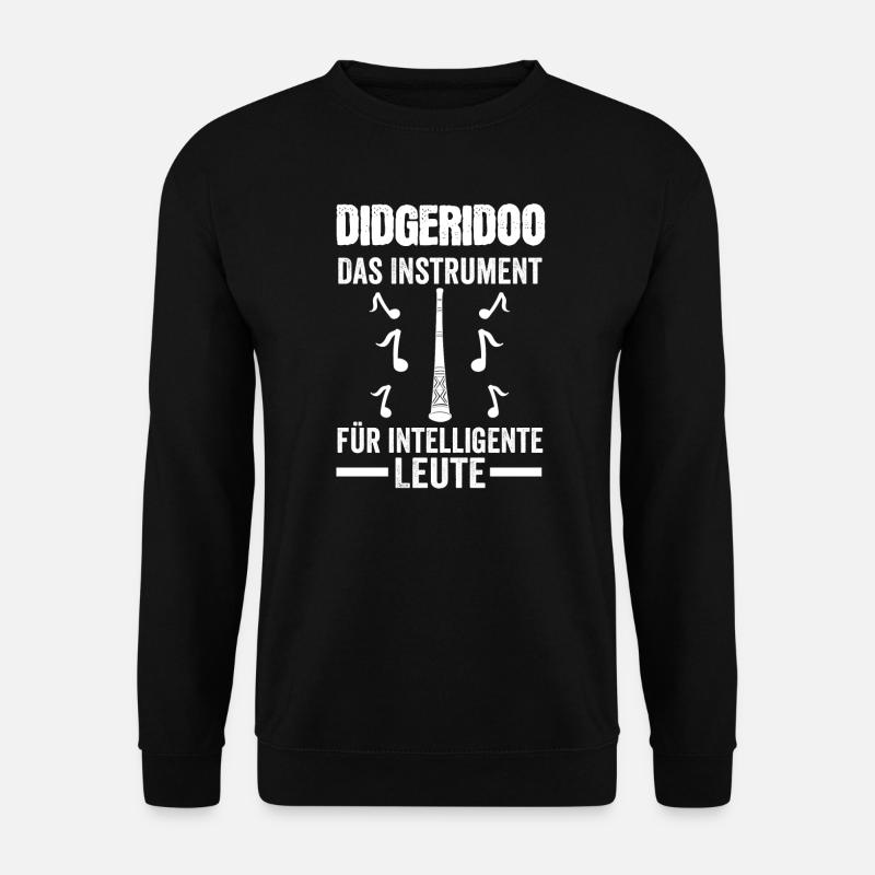 Didgeridoo Musik Didgeridoo-Spieler Geschenk - Unisex Pullover - Schwarz