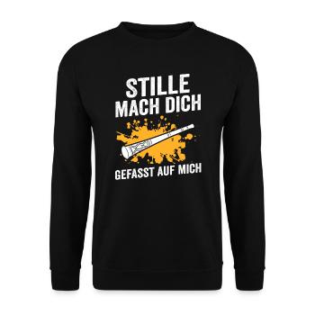 Didgeridoo Musik Musiker Geschenk - Unisex Pullover - Schwarz - Vorne - Alina (178cm) & Michal (187cm)