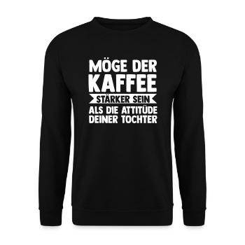 Tochter Familie Töchter Geschenk - Unisex Pullover - Schwarz - Vorne - Alina (178cm) & Michal (187cm)
