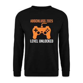 Abschluss 2025 Prüfung Abschlussprüfung 2025 - Unisex Pullover - Schwarz - Vorne - Alina (178cm) & Michal (187cm)