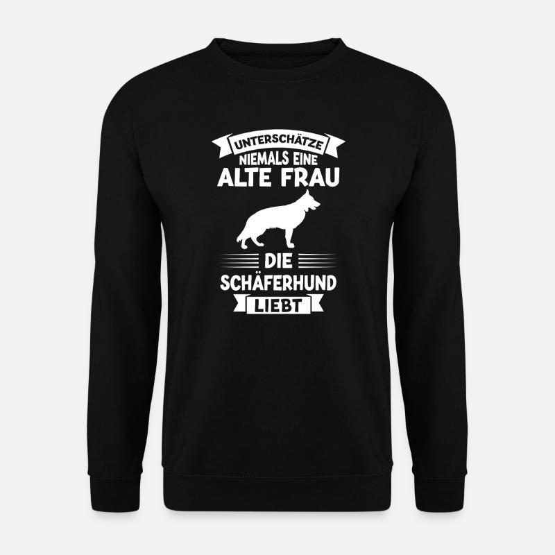 Schäferhund Hund Deutscher Schäferhund Geschenk - Unisex Pullover - Schwarz