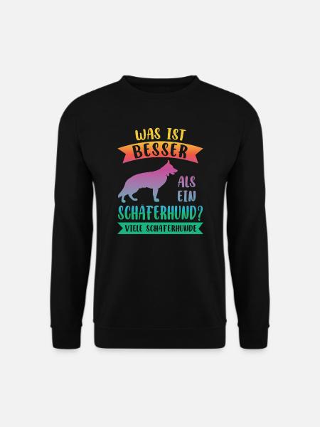 Schäferhund Hund Schäferhunde Geschenk - Unisex Pullover - Schwarz