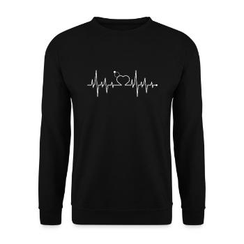 Mariage - Mariage - Alliance - Amour - Amour - <3 - Sweat-shirt Unisexe - noir - Devant - Alina (178cm) & Michal (187cm)