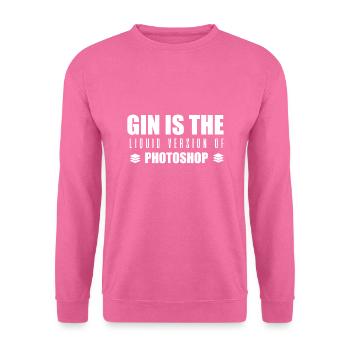 GIN - Liquid Version of Photoshop - Tonic - Drink - Unisex Pullover - Pink - Vorne