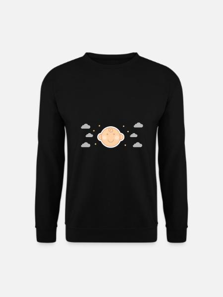 Baby Neugeborene Vater Mutter Sohn Tochter Familie - Unisex Pullover - Schwarz