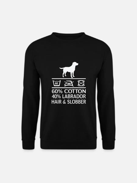 Hundehaare Labrador Witzig Lustig Hundebesitzer - Unisex Pullover - Schwarz