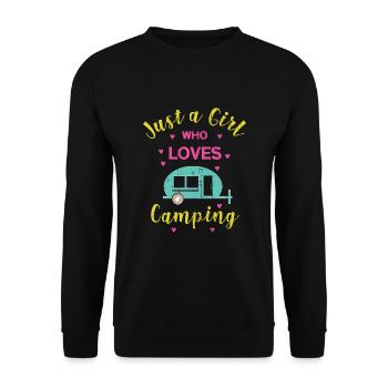 Camping camping caravane camping car - Sweat-shirt Unisexe - noir - Devant - Alina (178cm) & Michal (187cm)