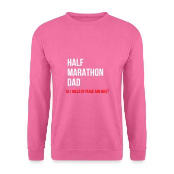 Demi-marathon papa papa 13,1 milles course de repos - Sweat-shirt Unisexe - rose - Devant