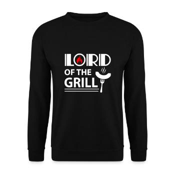 Seigneur du Grill Grill Master Barbecue Grill - Sweat-shirt Unisexe - noir - Devant - Alina (178cm) & Michal (187cm)