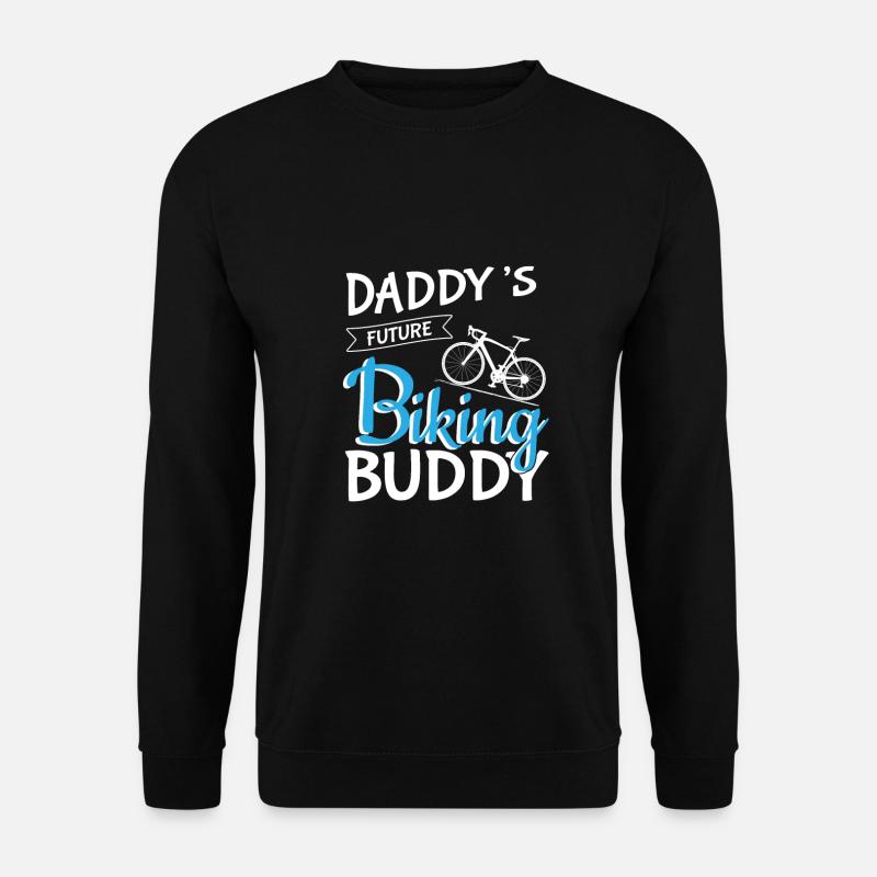 Papas Fahrrad Buddy Sport Werdender Vater Spruch - Unisex Pullover - Schwarz