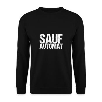 Booze Machine Saying Drunkard Drinking Mallorca Saying - Unisex Sweatshirt - black - Front - Alina (178cm) & Michal (187cm)