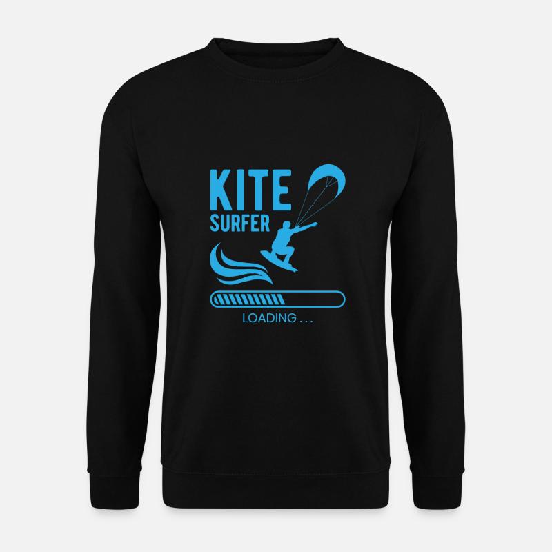 Kite Surfer Loading Zukünftiger Kitesurfer Meer - Unisex Pullover - Schwarz