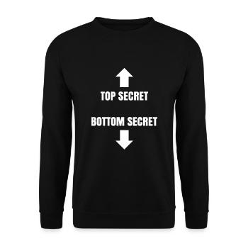 Top Secret - Bottom Secret - Unisex Sweatshirt - black - Front - Alina (178cm) & Michal (187cm)