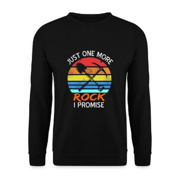 Just one last stone - archeology - Unisex Sweatshirt - black - Front - Alina (178cm) & Michal (187cm)
