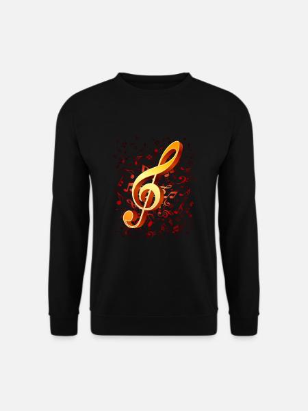 Clef Treble Clef Music Musician - Unisex Sweatshirt - black