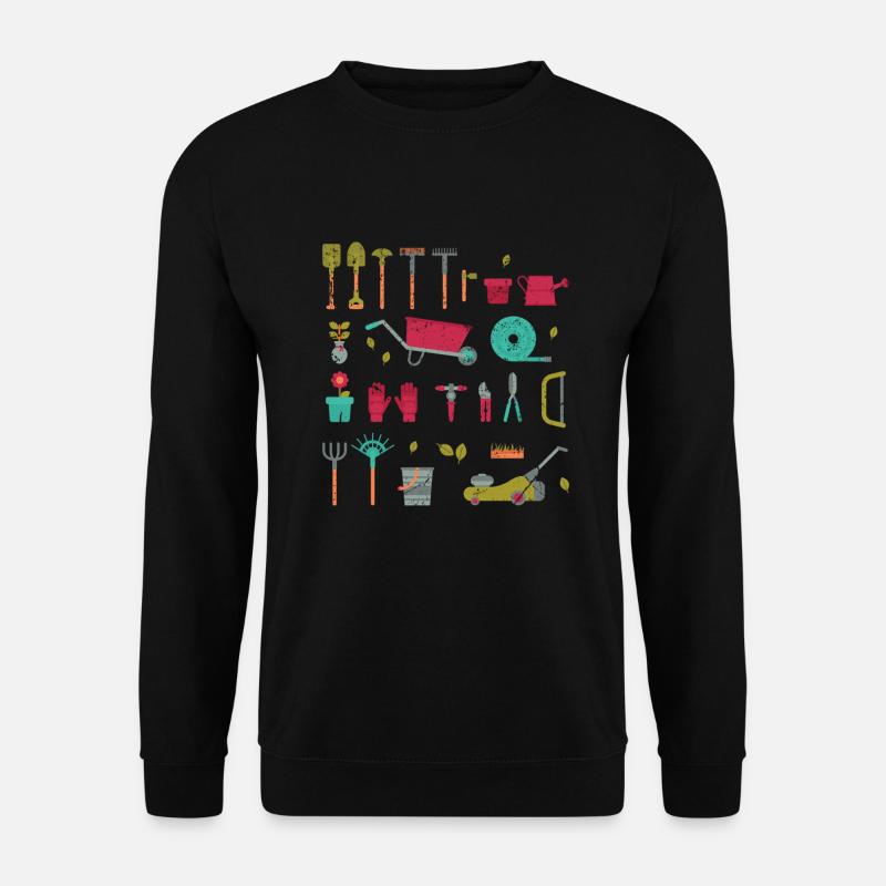 Gärtner Landschaftsgärtner Evolution Gartenbau - Unisex Pullover - Schwarz