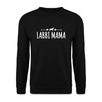 Labbi Mama Labrador Retriever Retriever dog - Unisex Sweatshirt - black - Front - Alina (178cm) & Michal (187cm)