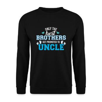 oncle - Sweat-shirt Unisexe - noir - Devant - Alina (178cm) & Michal (187cm)