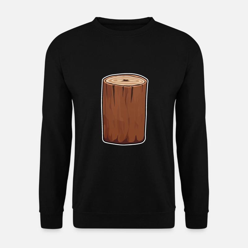 Funny tree trunk - Unisex Sweatshirt - black