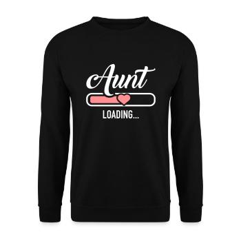 aunt - Unisex Sweatshirt - black - Front - Alina (178cm) & Michal (187cm)