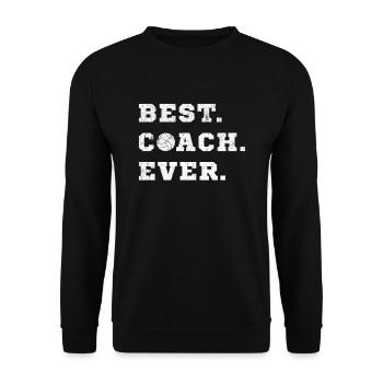 Meilleur entraîneur de volleyball entraîneur de volleyball Ge - Sweat-shirt Unisexe - noir - Devant - Alina (178cm) & Michal (187cm)