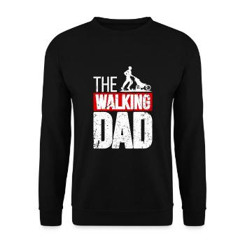 The Walking Dad Father-to-Be Papa Fête des pères Gesc - Sweat-shirt Unisexe - noir - Devant - Alina (178cm) & Michal (187cm)