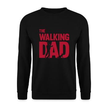 The Walking Dad Father-to-Be Papa Fête des pères Gesc - Sweat-shirt Unisexe - noir - Devant - Alina (178cm) & Michal (187cm)