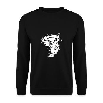 Cool tornado - Unisex Sweatshirt - black - Front - Alina (178cm) & Michal (187cm)