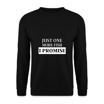 Funny Fly Fishing Quote Fisher Angler Cool - Unisex Sweatshirt - black - Front - Alina (178cm) & Michal (187cm)