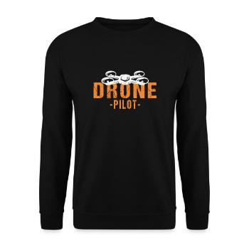 Drone Pilot Drone Drone Pilot Quadrocopter - Sweat-shirt Unisexe - noir - Devant - Alina (178cm) & Michal (187cm)