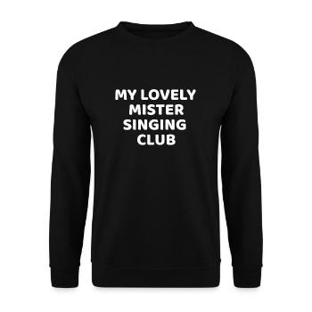 My lovely Mister Singing Club Denglisch Denglish - Sweat-shirt Unisexe - noir - Devant - Alina (178cm) & Michal (187cm)