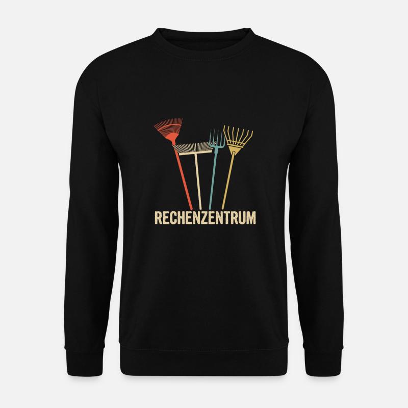 Gärtner Rechenzentrum Gartenarbeit Schrebergarten - Unisex Pullover - Schwarz