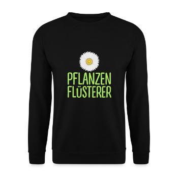 Gärtner Pflanzenflüsterer Gartenarbeit Schrebergar - Unisex Pullover - Schwarz - Vorne - Alina (178cm) & Michal (187cm)