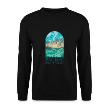 Pacific Crest Trail - Unisex Pullover - Schwarz - Vorne - Alina (178cm) & Michal (187cm)