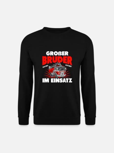 Großer Bruder Im Einsatz Geschwister Sohn Familie - Unisex Pullover - Schwarz