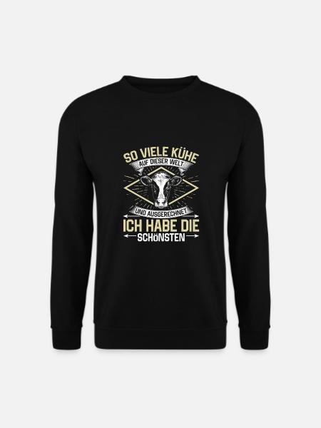 So Viele Kühe Und Ausgerechnet Ich Habe Die Schöns - Unisex Pullover - Schwarz