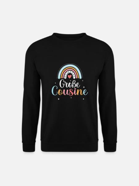 Große Cousine Nachwuchs Familie Verwandtschaft - Unisex Pullover - Schwarz