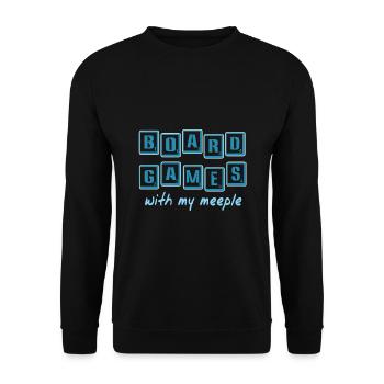 Jeux de société avec mon pion - Sweat-shirt Unisexe - noir - Devant - Alina (178cm) & Michal (187cm)