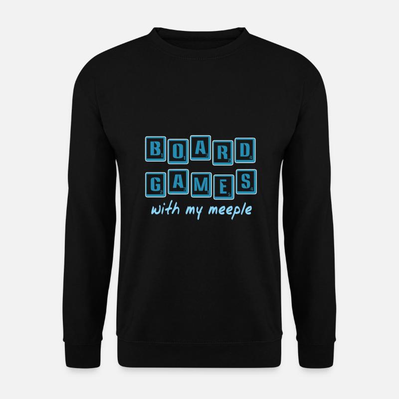 Brettspiele mit meinem Pöppel - Unisex Pullover - Schwarz
