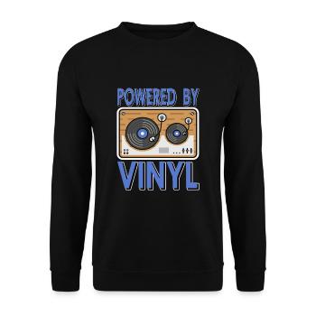 Powered by Vinyl Records - Unisex Sweatshirt - black - Front - Alina (178cm) & Michal (187cm)