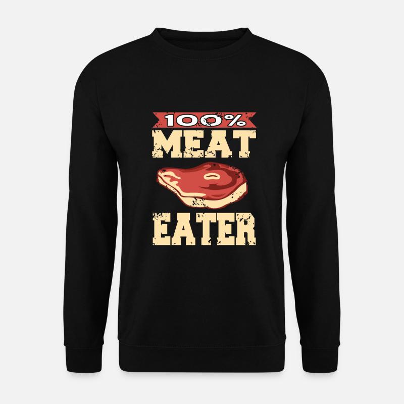 100% carnivores - Sweat-shirt Unisexe - noir