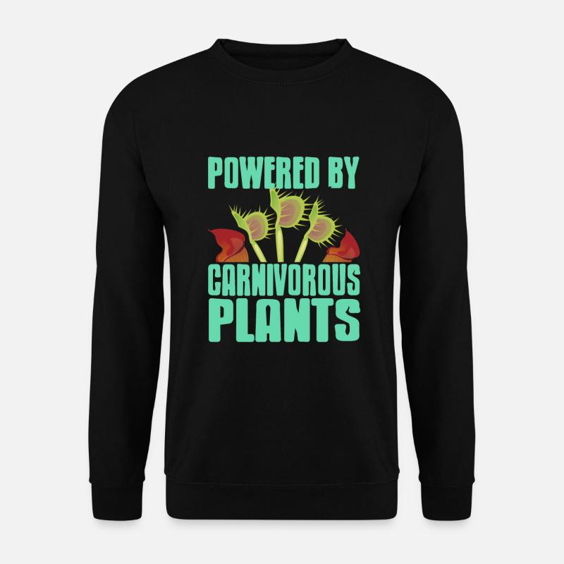 Powered by carnivorous plants - Unisex Sweatshirt - black