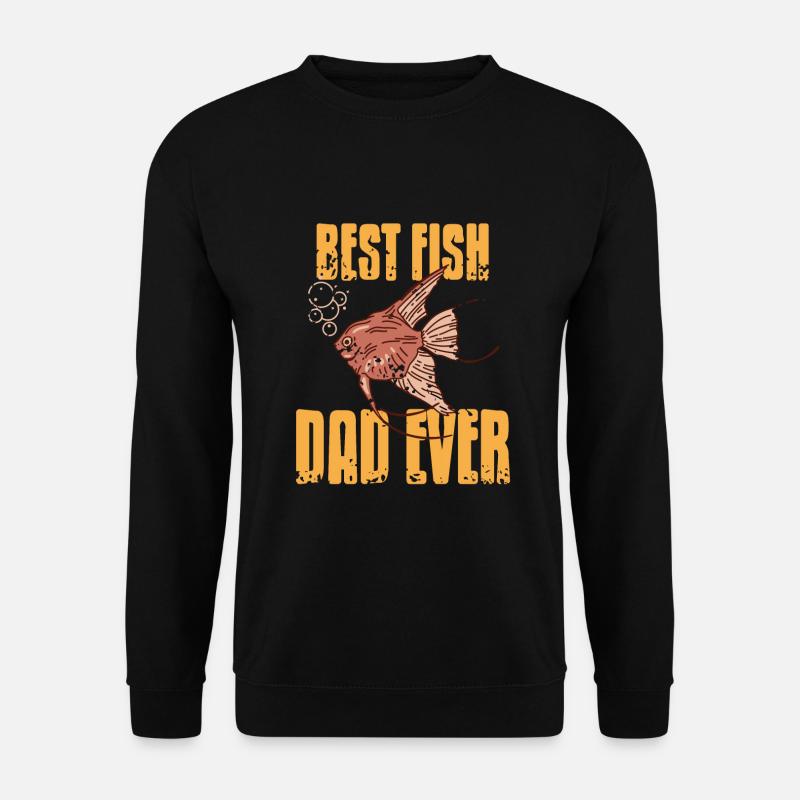 The best fish dad ever - Unisex Sweatshirt - black
