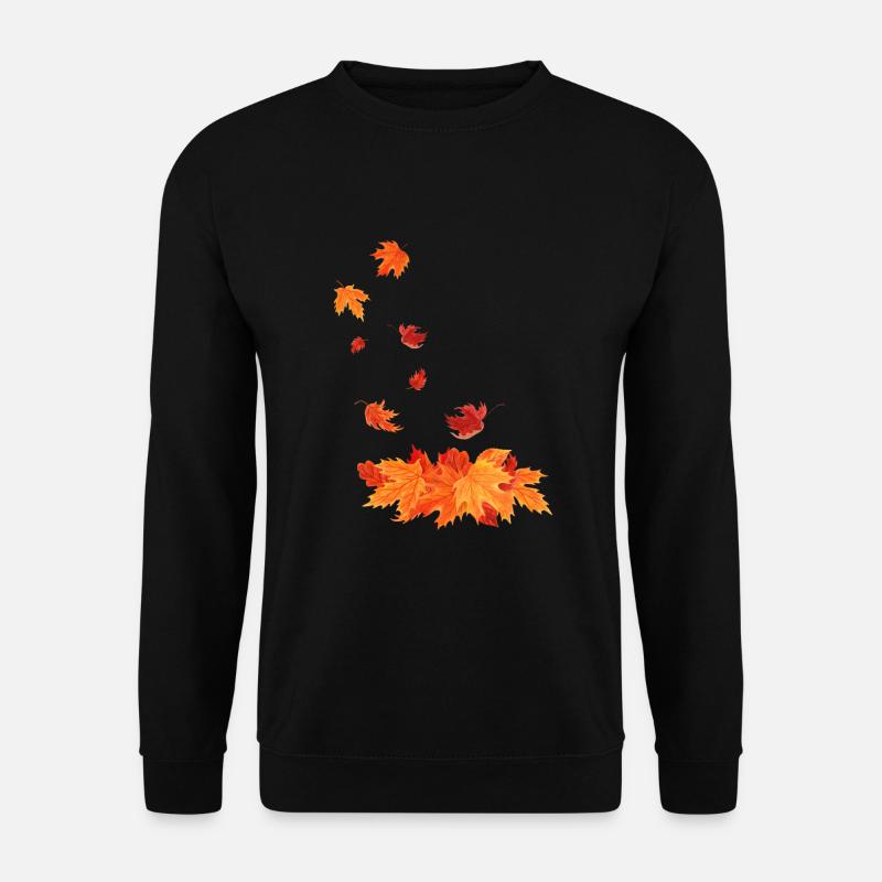 Autumn leaves that fall - Unisex Sweatshirt - black