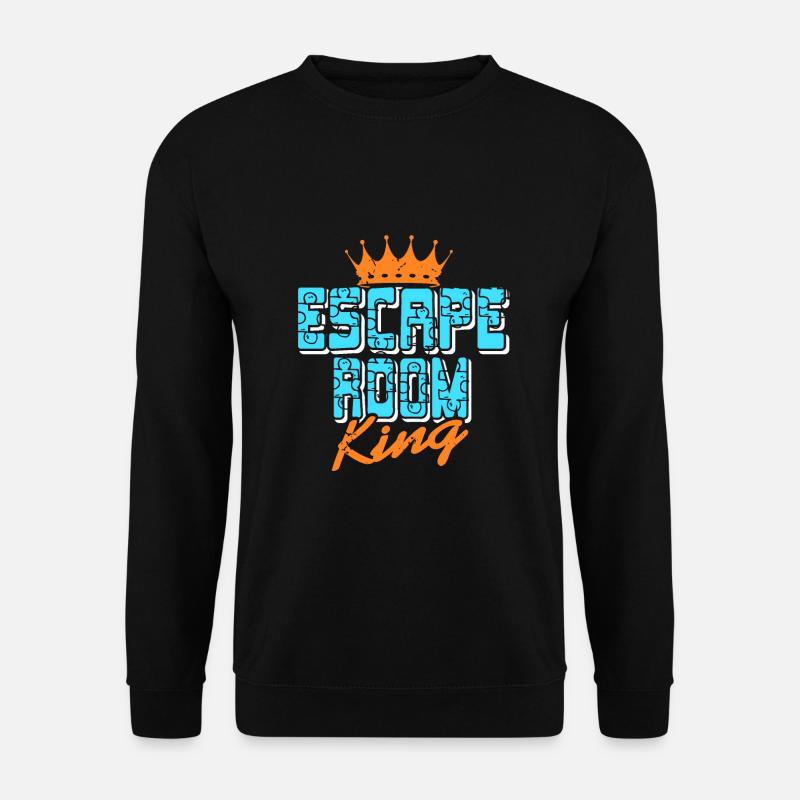 Escape Room King - Unisex Pullover - Schwarz
