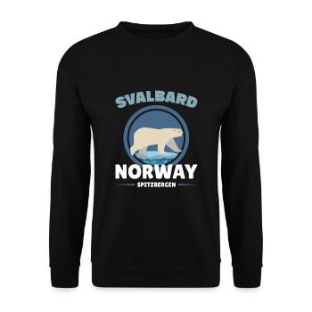 Norvège Svalbard Spitzberg Ours polaires nature polaire - Sweat-shirt Unisexe - noir - Devant - Alina (178cm) & Michal (187cm)
