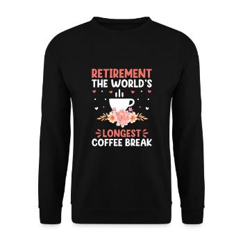 Grand-mère retraitée Pension de retraite Grand-mère Reti - Sweat-shirt Unisexe - noir - Devant - Alina (178cm) & Michal (187cm)
